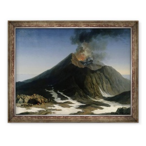Tablou inramat - Jacob-Philippe Hackert - Eruptia Etnei, 60 x 80 cm