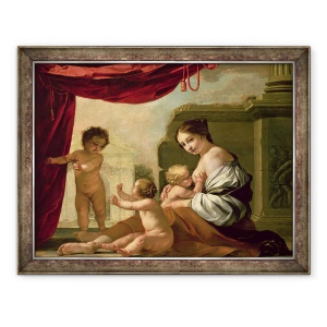 Tablou inramat - Jacques Blanchard - Alegorie de caritate, 70 x 90 cm