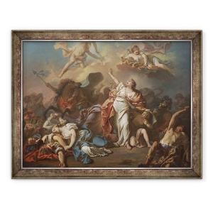 Tablou inramat - Jacques Louis David - Apollo si Diana ataca copiii din Niobe, 70 x 90 cm