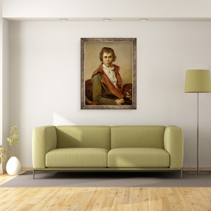 Tablou inramat - Jacques Louis David - Autoportret, 70 x 90 cm - Img 2