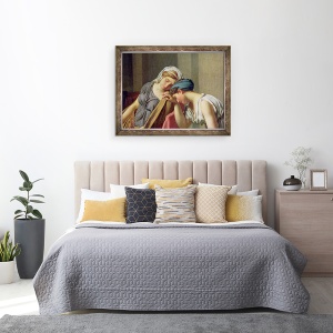 Tablou inramat - Jacques Louis David - Juramantul lui Horatii II, 60 x 80 cm - Img 3