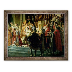 Tablou inramat - Jacques Louis David - Sfintirea imparatului Napoleon si incoronarea imparatesei Josephine de catre Papa Pius al VII-lea, detaliu II, 60 x 80 cm