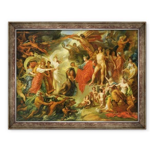 Tablou inramat - Jacques Reattu - Triumful civilizatiei, 70 x 90 cm