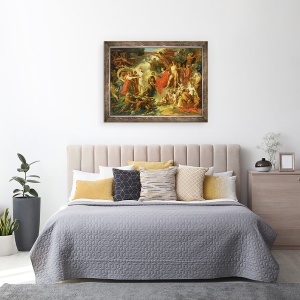 Tablou inramat - Jacques Reattu - Triumful civilizatiei, 70 x 90 cm - Img 2
