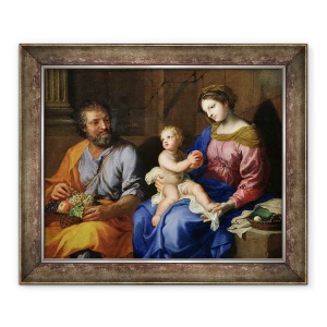 Tablou inramat - Jacques Stella - Sfanta familie, 70 x 85 cm