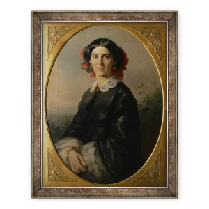 Tablou inramat - Jakob Becker - Printesa Johanna von Bismarck, 60 x 80 cm