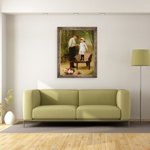 Tablou inramat - James Hayllar - Spinul, 70 x 90 cm - Img 2