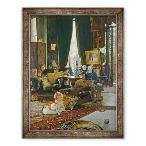 Tablou inramat - James Jacques Joseph Tissot - Ascundere si cautare, 60 x 80 cm