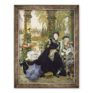 Tablou inramat - James Jacques Joseph Tissot - Vaduva, 70 x 90 cm