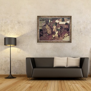 Tablou inramat - Jan Brueghel the Elder - Auz II, 60 x 80 cm - Img 2