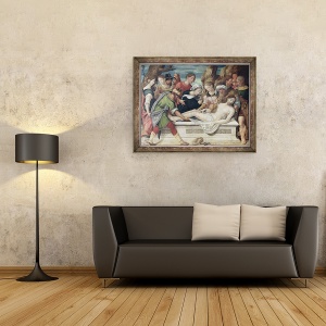 Tablou inramat - Jan Cornelisz Vermeyen - Emtombment, 70 x 90 cm - Img 2