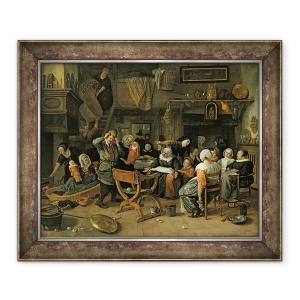 Tablou inramat - Jan Havicksz. Steen - Sarbatoarea botezului, 70 x 85 cm