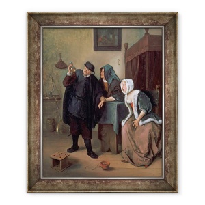 Tablou inramat - Jan Havicksz. Steen - Vizita medicului, 70 x 85 cm