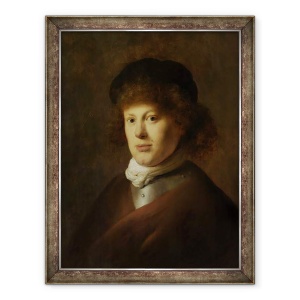 Tablou inramat - Jan Lievens the Elder - Portretul lui Rembrandt Harmensz van Rijn, 60 x 80 cm