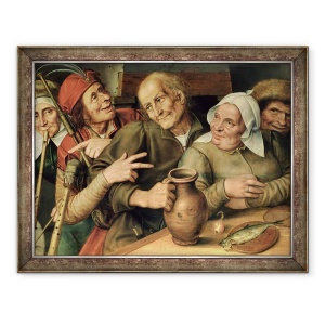 Tablou inramat - Jan Massys - Compania Jovial, 70 x 90 cm