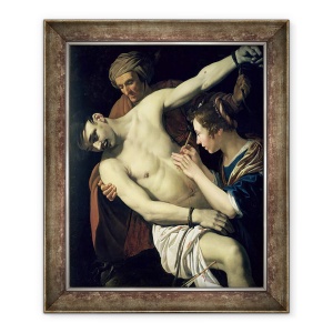 Tablou inramat - Jan van Bijlert - Sfantul Sebastian si Sfantul Irene, 70 x 85 cm