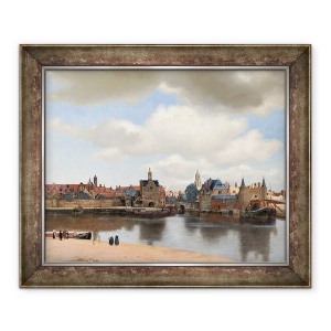Tablou inramat - Jan Vermeer - Vedere spre Delft, 70 x 85 cm