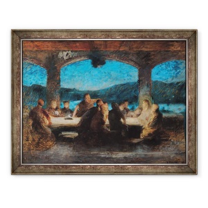 Tablou inramat - Jean Alexandre Joseph Falguiere - Cina cea de Taina, 60 x 80 cm