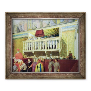 Tablou inramat - Jean Auguste Dominique Ingres - Cantoria in Capela Sixtina, 50 x 60 cm