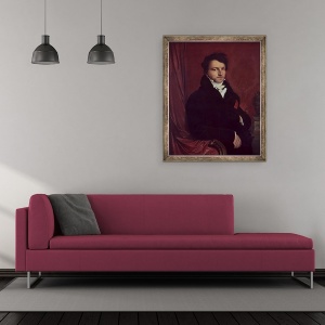 Tablou inramat - Jean Auguste Dominique Ingres - Monsieur de Norvins 1769-1854, 50 x 60 cm - Img 2