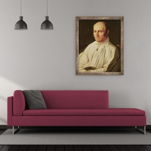 Tablou inramat - Jean Auguste Dominique Ingres - Portret De Desmarets, 50 x 60 cm - Img 2
