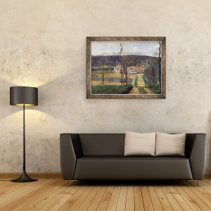 Tablou inramat - Jean Baptiste Camille Corot - Ville-dAvray, 70 x 90 cm - Img 2