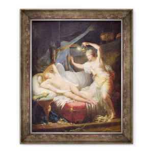 Tablou inramat - Jean-Baptiste Regnault - Cupidon si Psyche, 70 x 85 cm