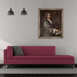 Tablou inramat - Jean Baptiste Santerre - Nicolas Boileau 1636-1711, 50 x 60 cm - Img 2