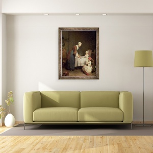 Tablou inramat - Jean-Baptiste Simeon Chardin - Harul, 70 x 90 cm - Img 2