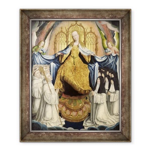 Tablou inramat - Jean Bellegambe the Elder - Fecioara adapostind Ordinul Citeaux, 70 x 85 cm