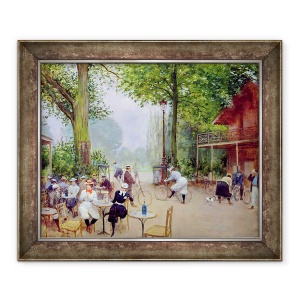 Tablou inramat - Jean Beraud - Chalet du Cycle in Bois de Boulogne, 50 x 60 cm