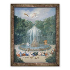 Tablou inramat - Jean Cotelle the Younger - Groves de Versailles. Vedere de stele sau de munte de apa cu Alph convingatoare Arethusa, 60 x 80 cm