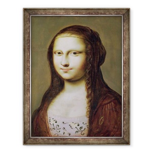 Tablou inramat - Jean Ducayer - Portret De O Femeie Inspirat de Mona Lisa, 70 x 90 cm