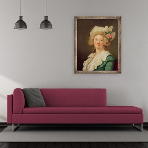 Tablou inramat - Jean Francois Colson - Portret De O Doamna, 70 x 85 cm - Img 2