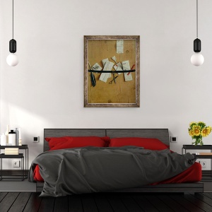 Tablou inramat - Jean-Francois de la Motte - Trompe LOeil Natura moarta, 60 x 80 cm - Img 3