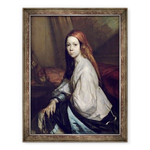 Tablou inramat - Jean-Francois Millet - Portret De Pauline Ono d.1844, 60 x 80 cm
