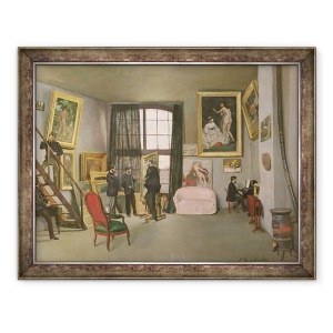 Tablou inramat - Jean Frederic Bazille - Studioul artistului, 60 x 80 cm