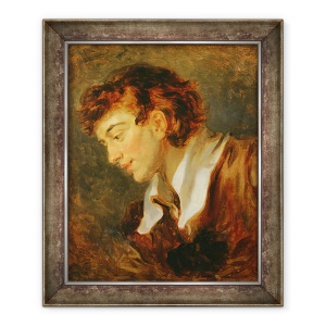 Tablou inramat - Jean-Honore Fragonard - seful unui tanar, 50 x 60 cm