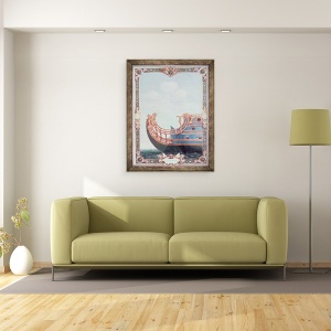 Tablou inramat - Jean I Berain - Prow de Le Soleil Royal, 60 x 80 cm - Img 2