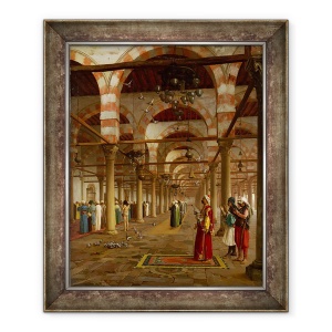 Tablou inramat - Jean Leon Gerome - Rugaciunea in Moschee, 70 x 85 cm