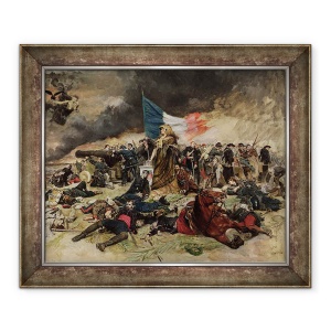 Tablou inramat - Jean-Louis Ernest Meissonier - Alegorie de asediu de la Paris, 70 x 85 cm