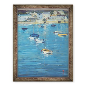 Tablou inramat - Jennifer Wright - Salcombe, Dimineata spumanta, 60 x 80 cm