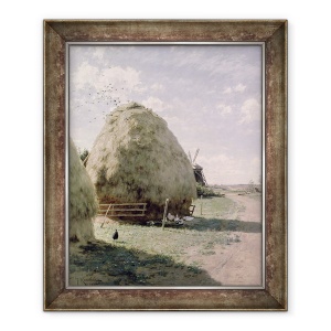 Tablou inramat - Johan Fredrik Krouthen - Capuri cu fan, 50 x 60 cm