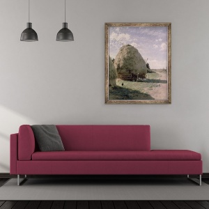 Tablou inramat - Johan Fredrik Krouthen - Capuri cu fan, 50 x 60 cm - Img 2