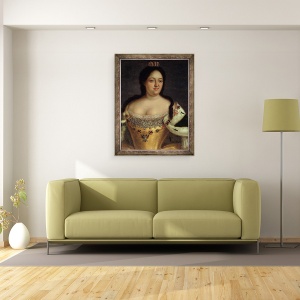 Tablou inramat - Johann Heinrich Wedekind - Portretul imparateasa Anna Ioannovna 1693-1740, 70 x 90 cm - Img 2
