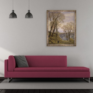 Tablou inramat - John Brett - Februarie in Insula Wight, 50 x 60 cm - Img 2