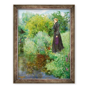 Tablou inramat - John Byam Liston Shaw - Razboiul Boer, 1900 - Lucrurile de vara trecuta au fost verzi, 60 x 80 cm