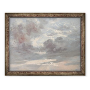 Tablou inramat - John Constable - Studiu cloud, Apus furtunoasa, 70 x 90 cm