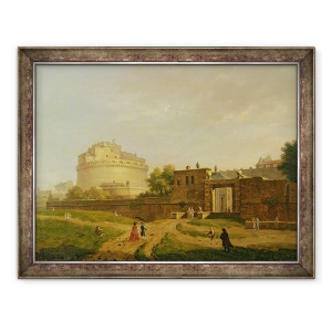 Tablou inramat - John Inigo Richards - Castelul SantAngelo, Roma, 60 x 80 cm