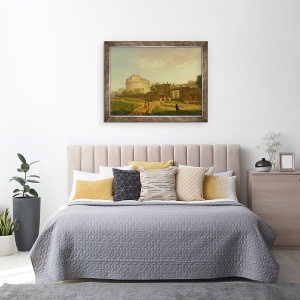 Tablou inramat - John Inigo Richards - Castelul SantAngelo, Roma, 60 x 80 cm - Img 3